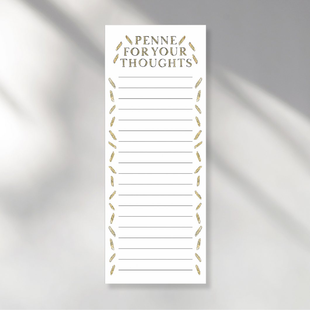 Penne for your Thoughts To-do list