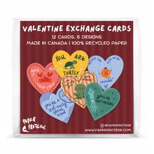 Load image into Gallery viewer, Boxed Valentine Exchange Cards – Set of 12

