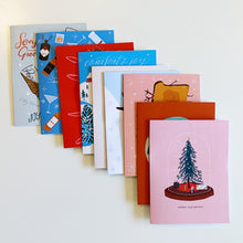 Load image into Gallery viewer, Assorted pack of 5 holiday cards
