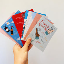 Load image into Gallery viewer, Assorted pack of 8 holiday cards
